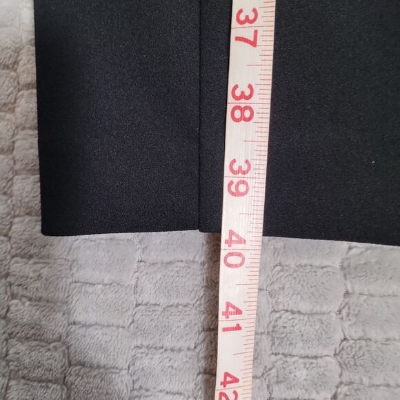 NWOT! Calvin Klein Black Solid Faux-Leather Tie-Waist Sheath Dress-Sz 8 - Picture 14 of 14